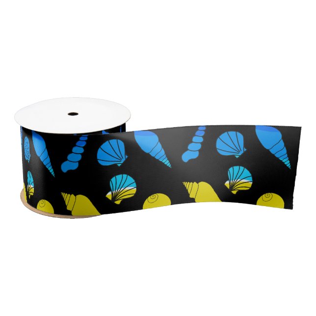 Beach Sea Shell  Satin Ribbon (Spool)