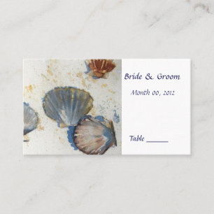 Beach Sea Shells Table Place Card