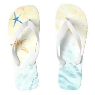 *~* Beach Sea Shore Star Fish Nautical AR7 Thongs