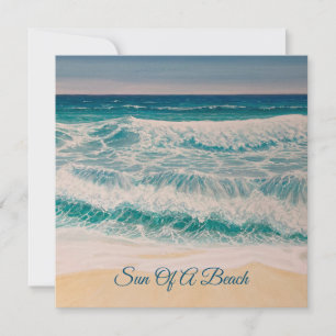 Beach Sea Surf Sun of a beach Card