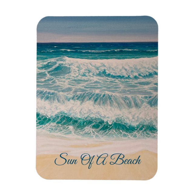 Beach Sea Surf Sun of a beach     Magnet (Vertical)
