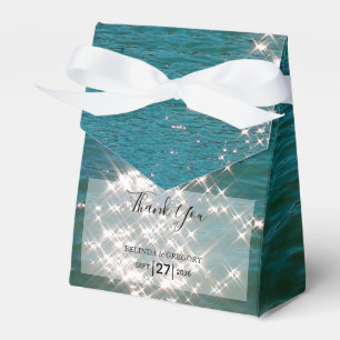 Beach Sea Water Sparkles Wedding Favour Box