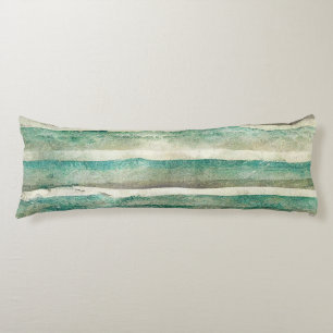 Beach Seafoam Green, Sage And Creamy Natural Sand Body Cushion