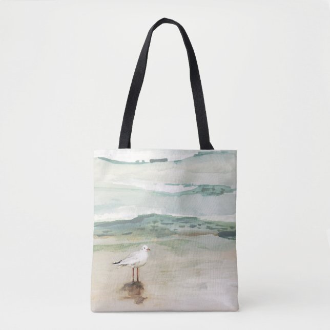 Beach Seagull Cove Tote Bag (Front)