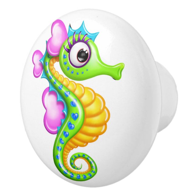 Beach Seahorse Drawer Knobs (Right)