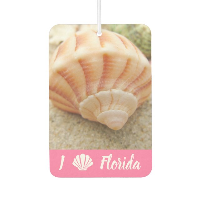 Beach Seashell Florida Air Freshener (Front)