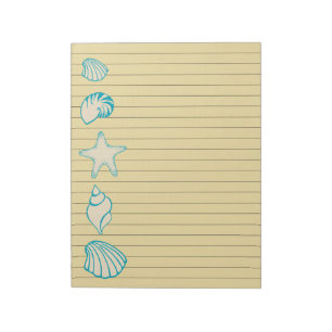 Beach Seashell Notepad