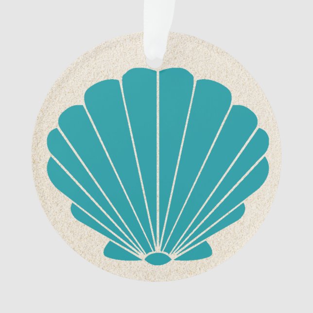 Beach Seashell Ornament (Front)