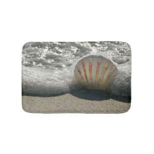 Beach Seashell Theme Bath Mat