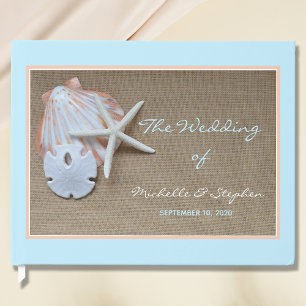 Beach Seashell Wedding Guest Book