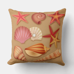 Beach Seashells Cushion