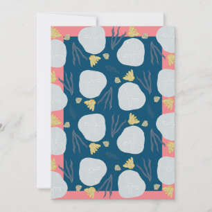 Beach Seashells Hand Drawn Greeting Card