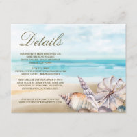 Beach Seashells | Nautical Wedding Guest Details