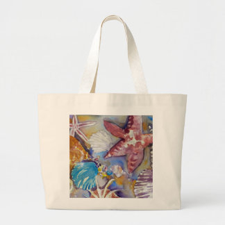 Beach Seashells Watercolor Design Tote