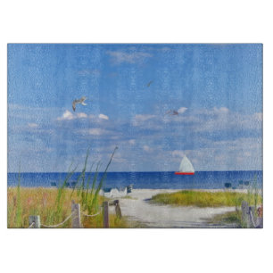 Beach, Seaside, and Birds Cutting Board