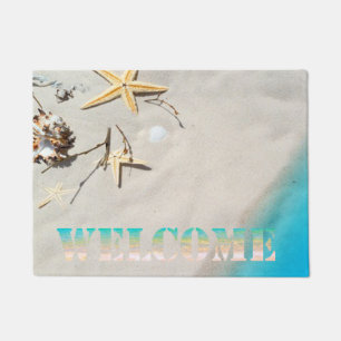 Beach,Seastar,Sand ,Welcome Doormat