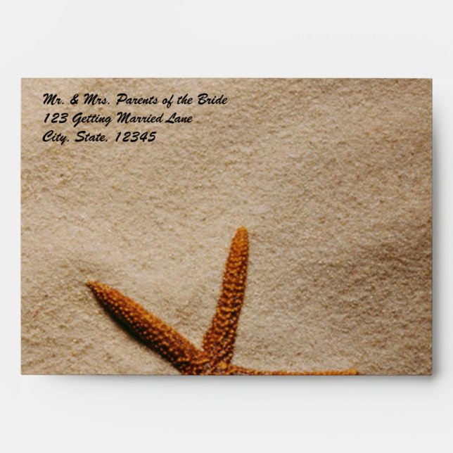 Beach Serenity Envelope (Front)