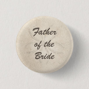 Beach Serenity Father of the Bride Button