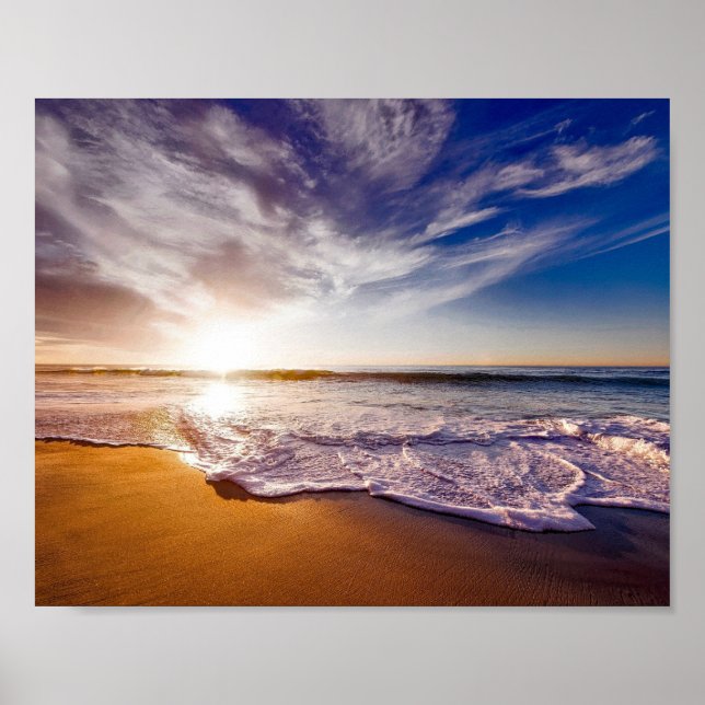 Beach Serenity Poster (Front)