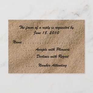 Beach Serenity RSVP Cards