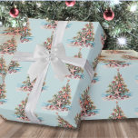 Beach Shell Christmas Tree Pattern Wrapping Paper<br><div class="desc">Bring a tropical twist to your holiday season with this beach-inspired Christmas Tree wrapping paper, featuring shells and starfish. Perfect for spreading festive cheer in a laid-back coastal style, this design is ideal for anyone living in or dreaming of beachy destinations like Florida, California, the Bahamas, or those who simply...</div>