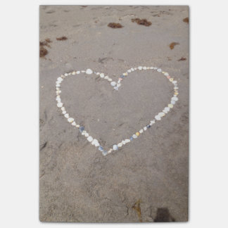 Beach Shell Heart Post-it Notes