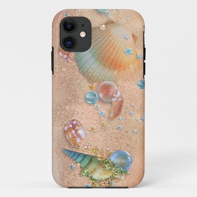 Beach Shells n Jewels Case-Mate iPhone Case (Back)