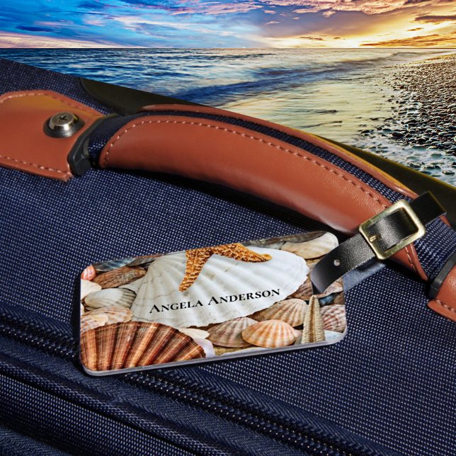 Beach Shells Starfish Luggage Tag (Creator Uploaded)