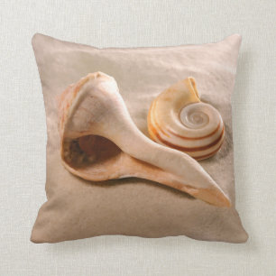 Beach Shells Throw Pillow