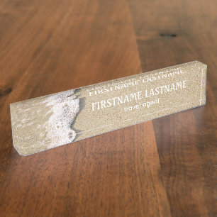 Beach Shore Custom Nameplate