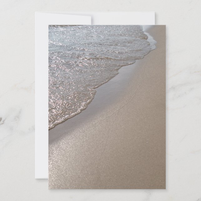 Beach Shoreline Invitation (Front)