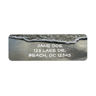 Beach Shoreline Return Label Return Address Label