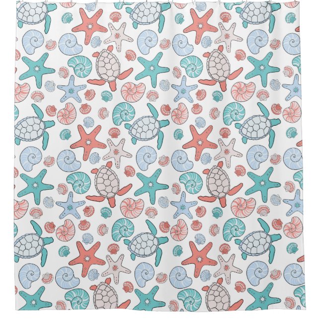 Beach Shower Curtain (Front)