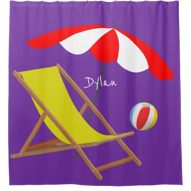 Beach Shower Curtain (Front)