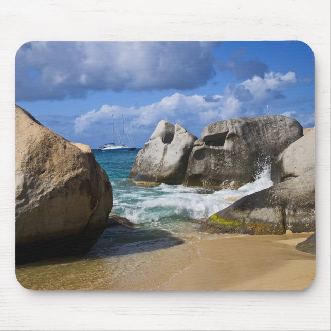 Beach side at Virgin Gorda, British Virgin Mouse Pad (Front)
