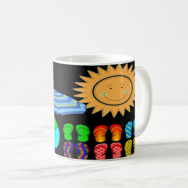  Beach Side Vacation Trip Coffee Mug (Front Right)