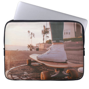beach skating laptop sleeve