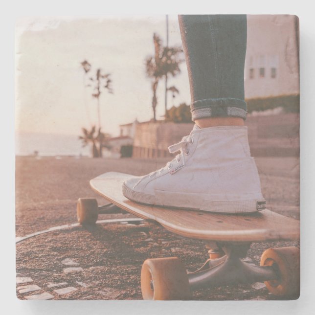 beach skating stone coaster (Front)