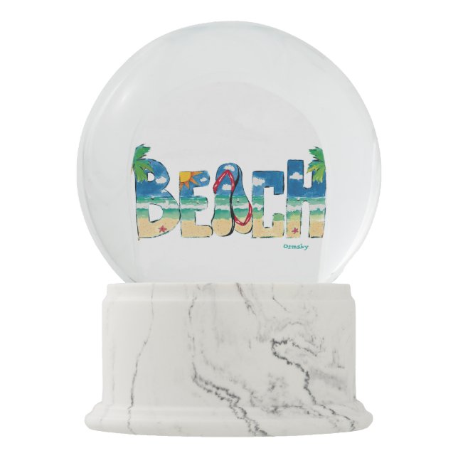 Beach Snow Globe (Front)