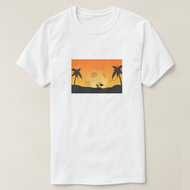 Beach Soccer World Sun T-Shirt (Design Front)