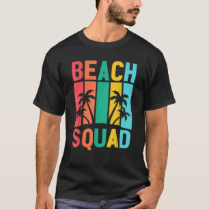 Beach Squad Family Girl Trip Spring Break Summer V T-Shirt