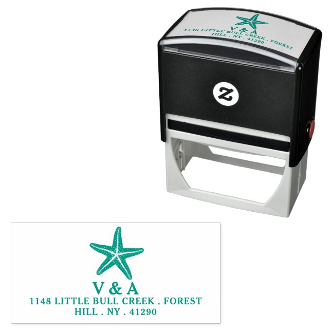 Beach Starfish Self-inking Stamp (In Situ)