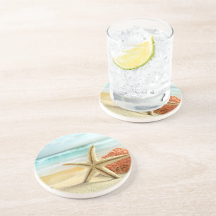 Beach Starfish Stone Coaster