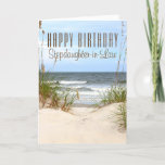 Beach Stepdaughter-in-Law Birthday Card<br><div class="desc">Stepdaughter-in-Law Beach</div>