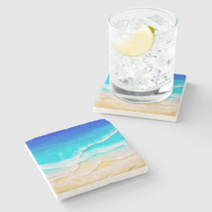 Beach  stone coaster