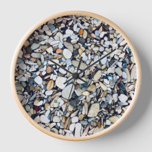 Beach Stones Pebbles Clock
