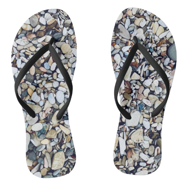 Beach Stones Pebbles Thongs (Footbed)