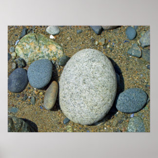 Beach Stones Poster
