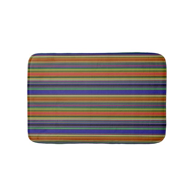 Beach Stripes Bath Mat (Front)