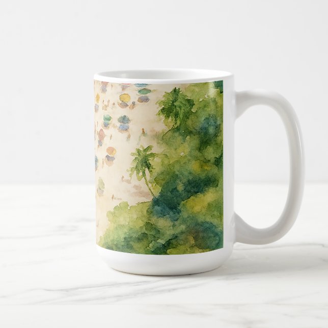 Beach-style coat coffee mug (Right)